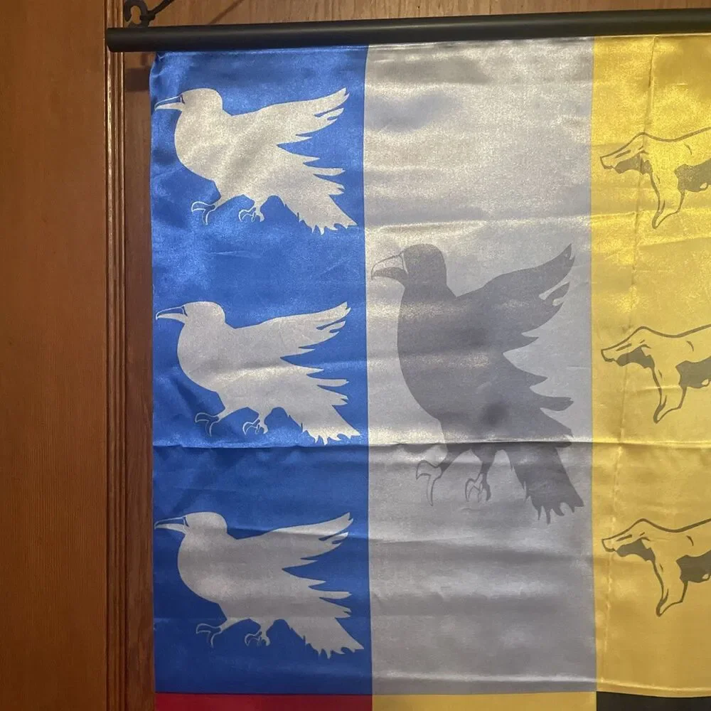 Harry Potter NECA Hogwarts Houses Fabric Banner New 22 x 32